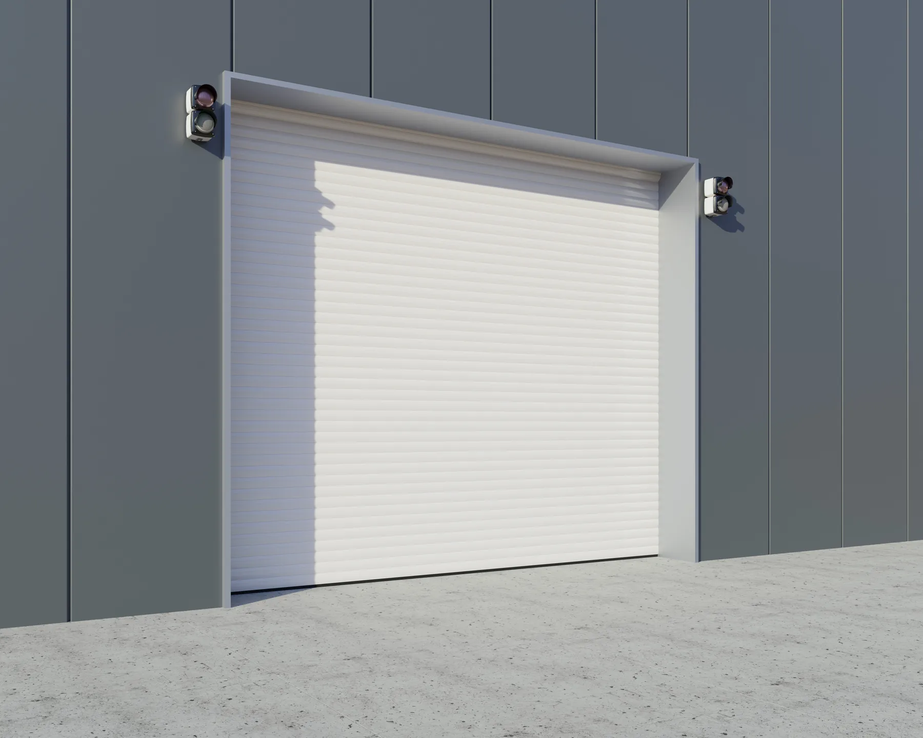 Brama rolowana przemysłowa Intense 77 - widok główny