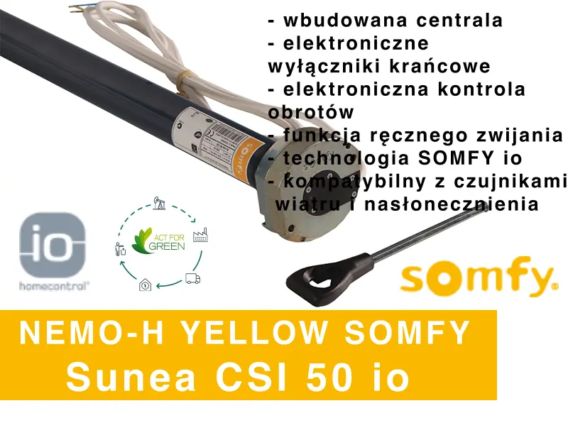Napęd Somfy Sunea io do markizy PALLADIO