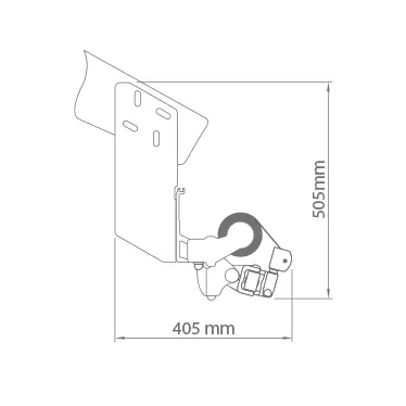 Rysunek techniczny z wymiarowaniem