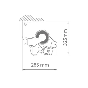 Rysunek techniczny z wymiarowaniem