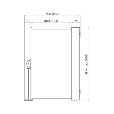 Rysunek techniczny z wymiarowaniem