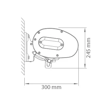 Rysunek techniczny z wymiarowaniem