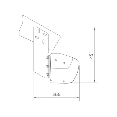 Rysunek techniczny z wymiarowaniem