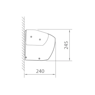 Rysunek techniczny z wymiarowaniem