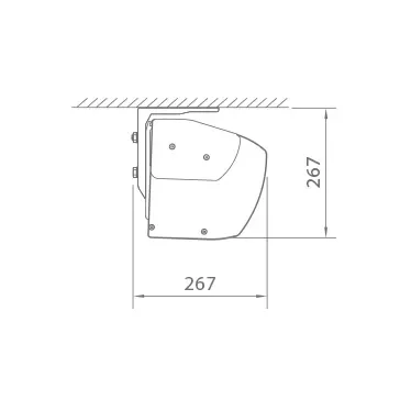 Rysunek techniczny z wymiarowaniem