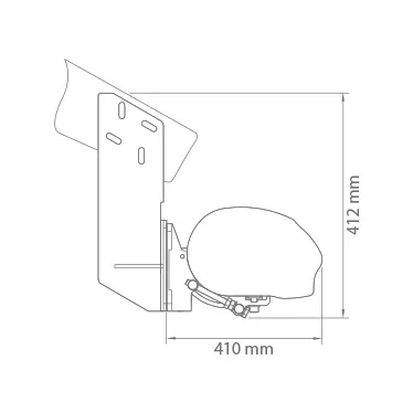 Rysunek techniczny z wymiarowaniem