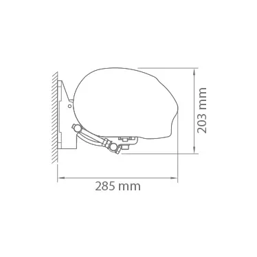 Rysunek techniczny z wymiarowaniem