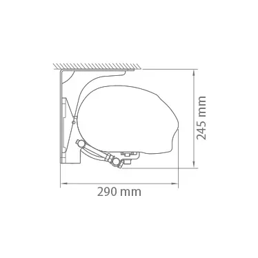 Rysunek techniczny z wymiarowaniem