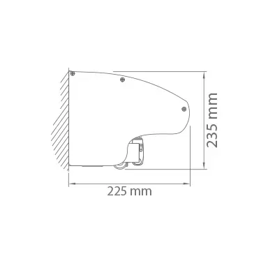 Rysunek techniczny z wymiarowaniem