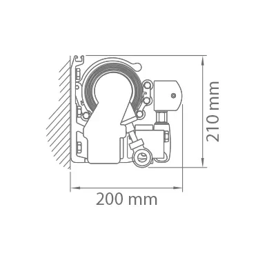 Rysunek techniczny z wymiarowaniem