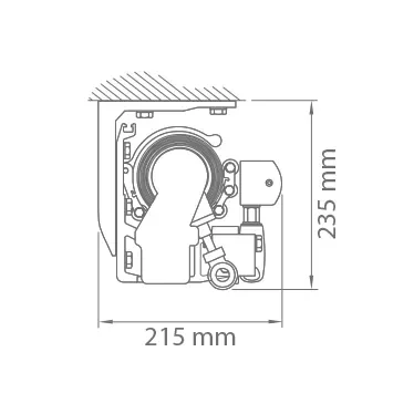 Rysunek techniczny z wymiarowaniem