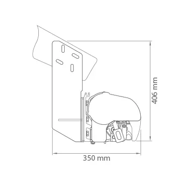 Rysunek techniczny z wymiarowaniem