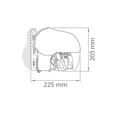 Rysunek techniczny z wymiarowaniem