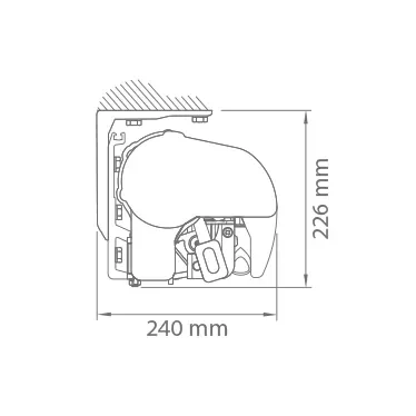 Rysunek techniczny z wymiarowaniem