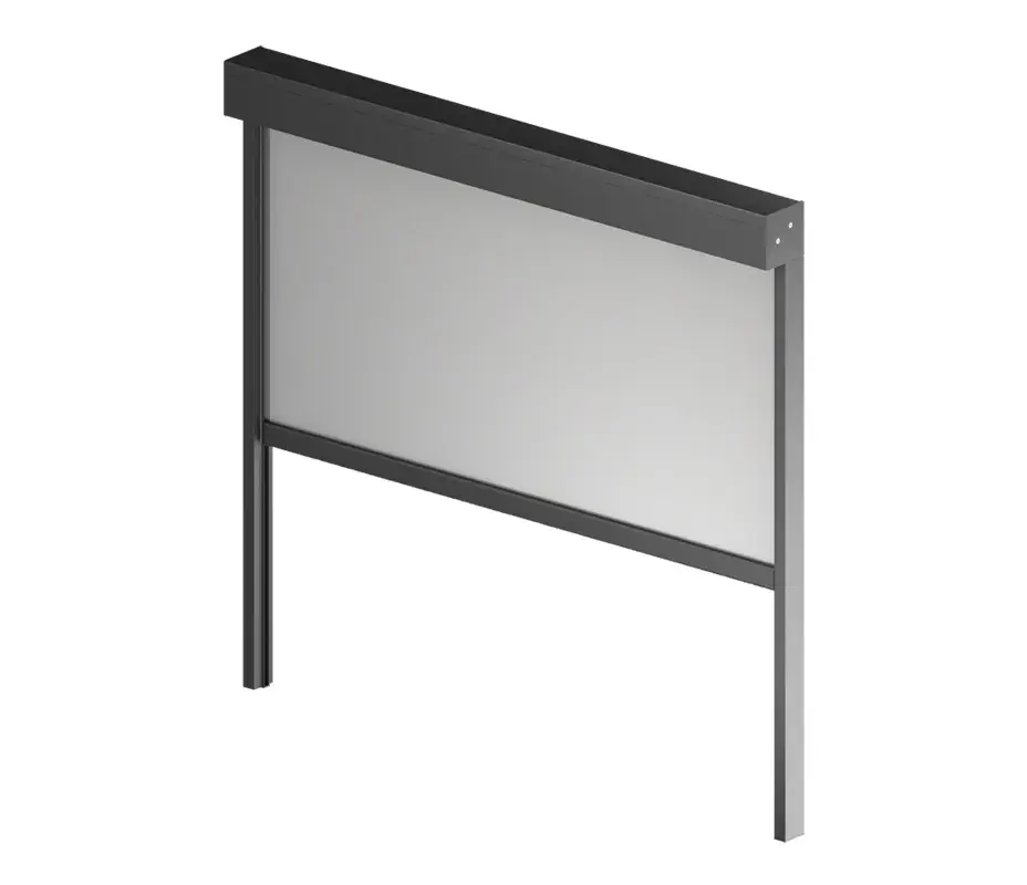 Screen R 120 ZiiiP przy dużym przeszkleniu