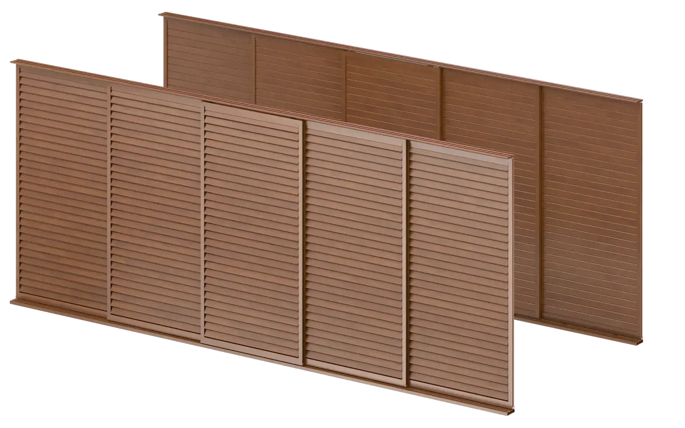 Detal lameli Shutters