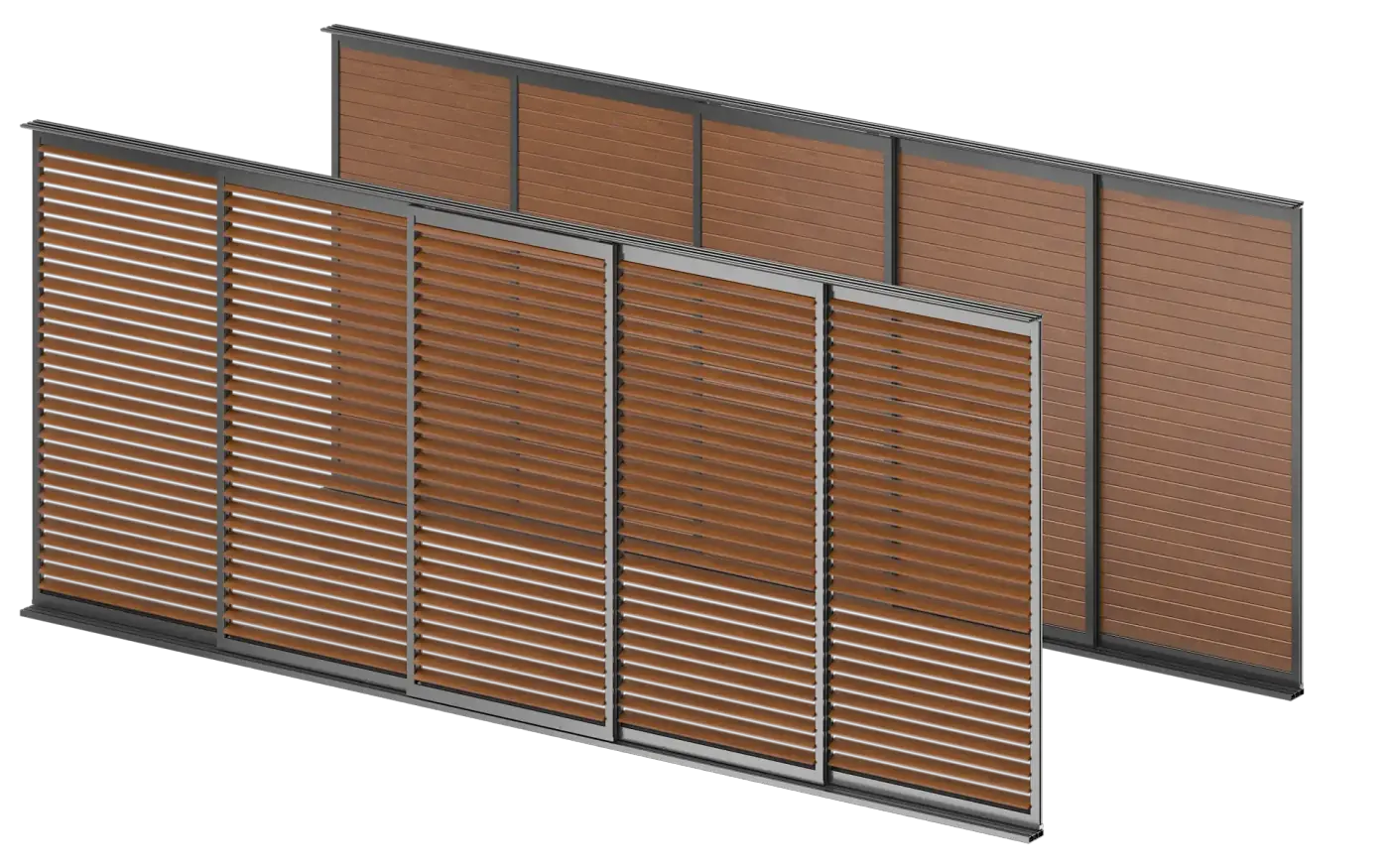 Shutters - wykończenie lameli w zbliżeniu