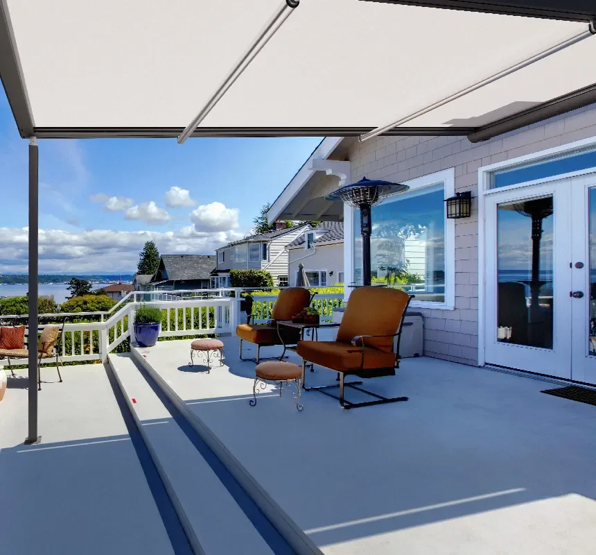 Pergola V ZiiiP przy tarasie