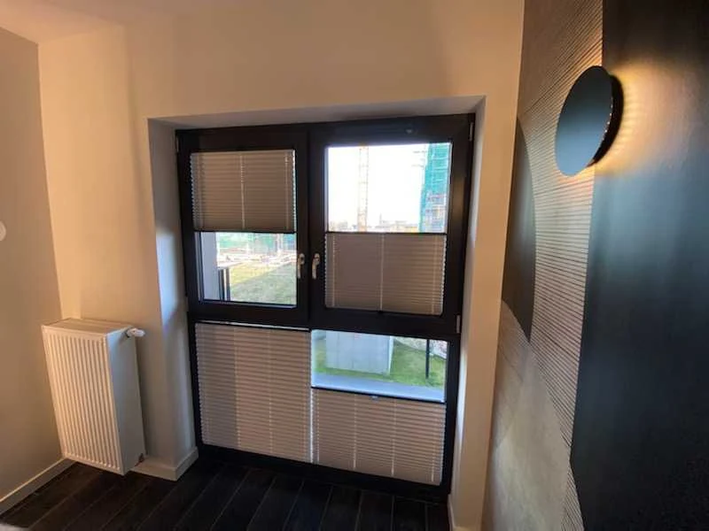 Dwie plisy łączone - efekt szerokiego okna