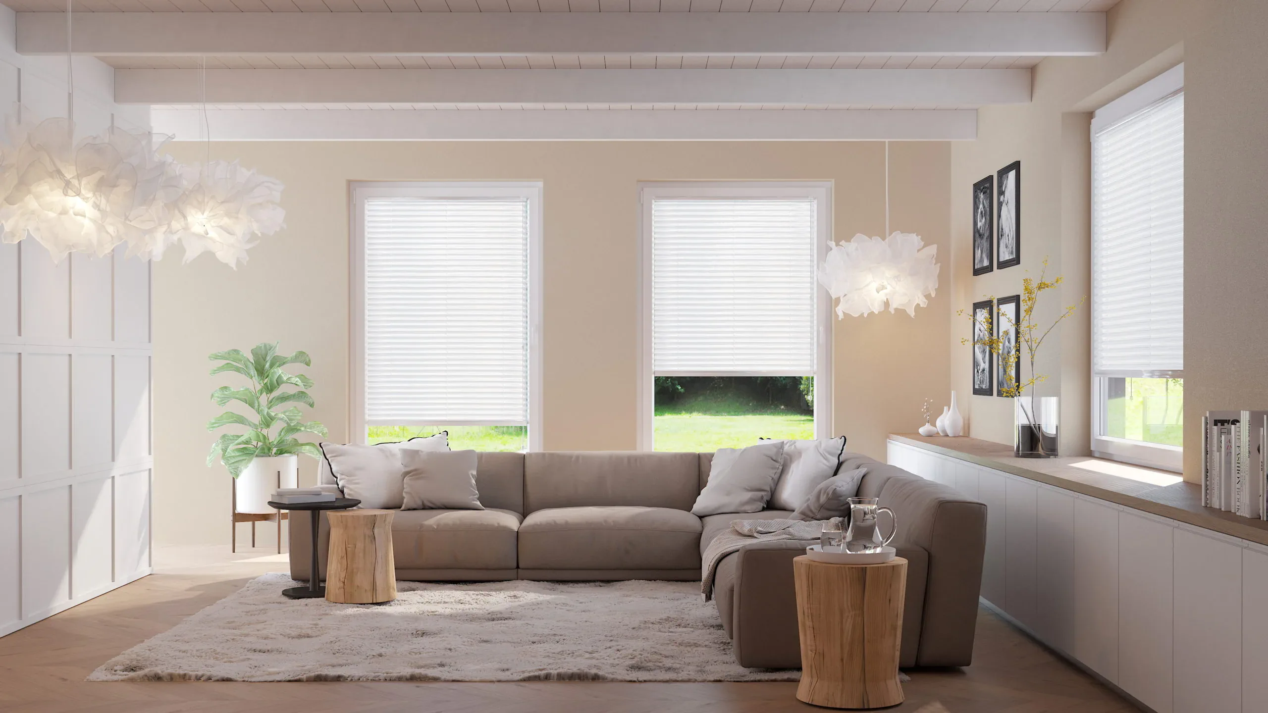 Detal plis sznurkowych