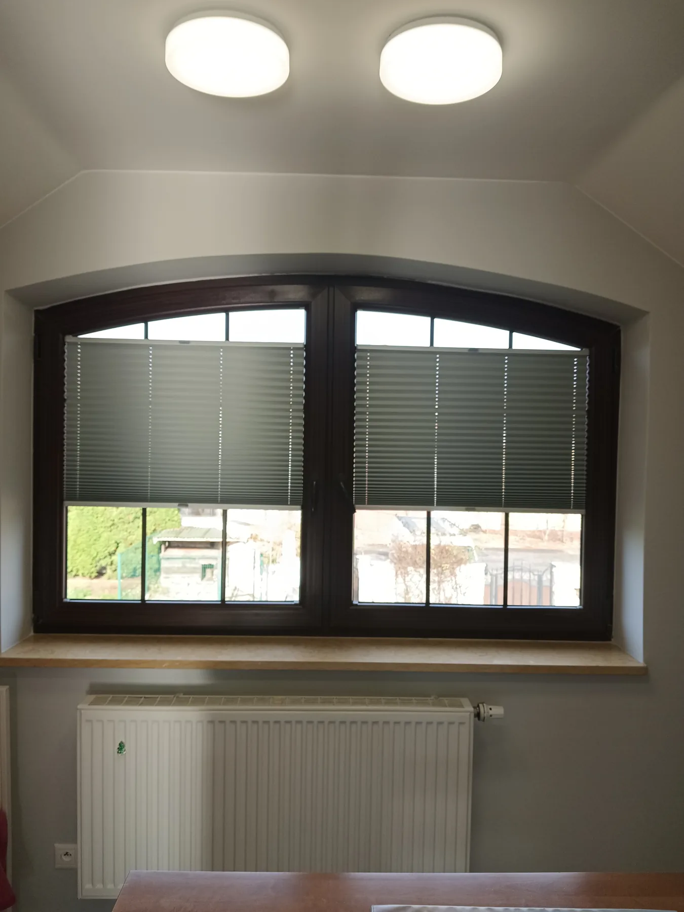 Plisy okienne w Czeladzi - efekt końcowy we wnętrzu dziennym