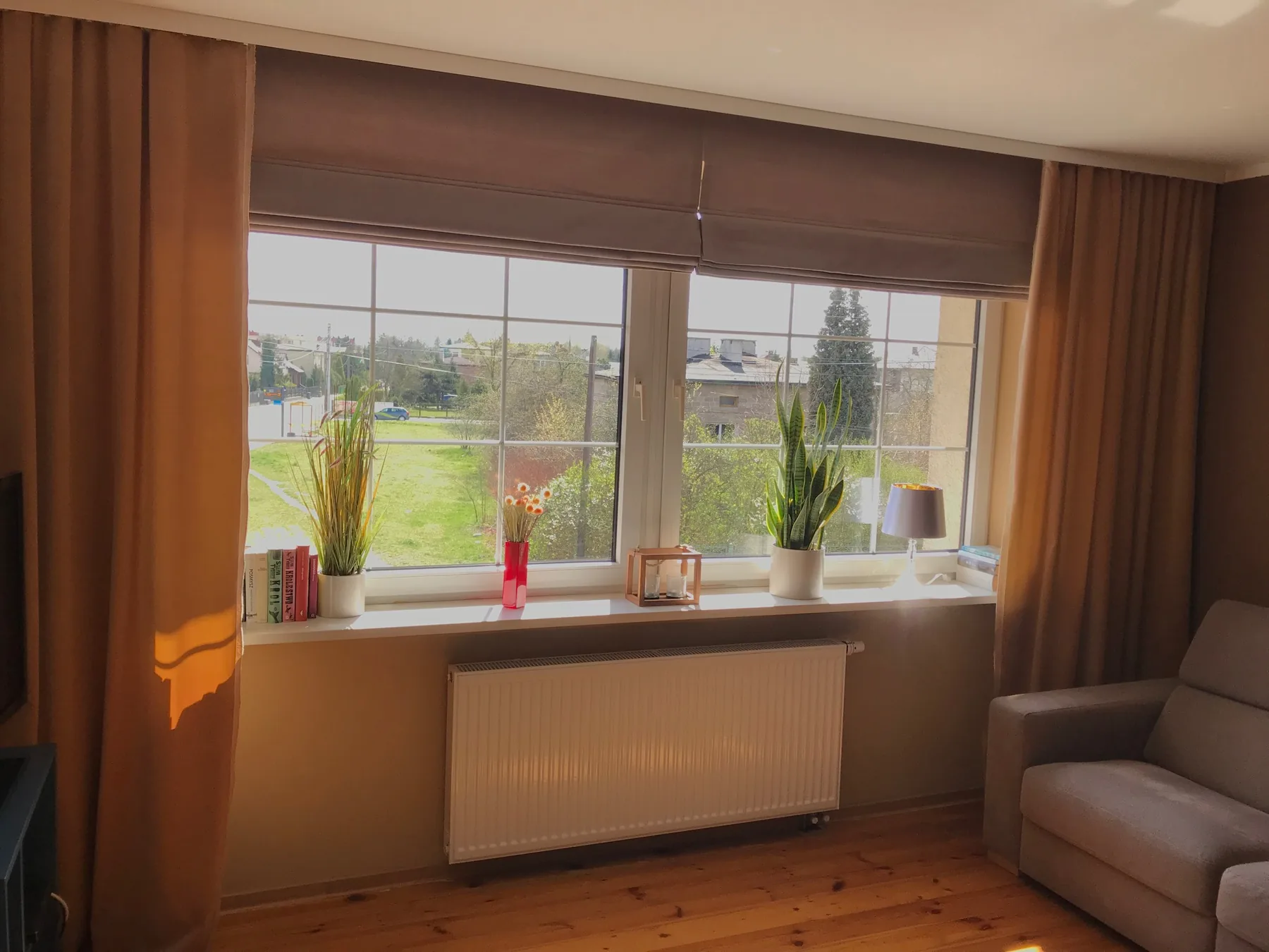 Rolety materiałowe Presto w realizacji na Śląsku - efekt końcowy po montażu systemu presto