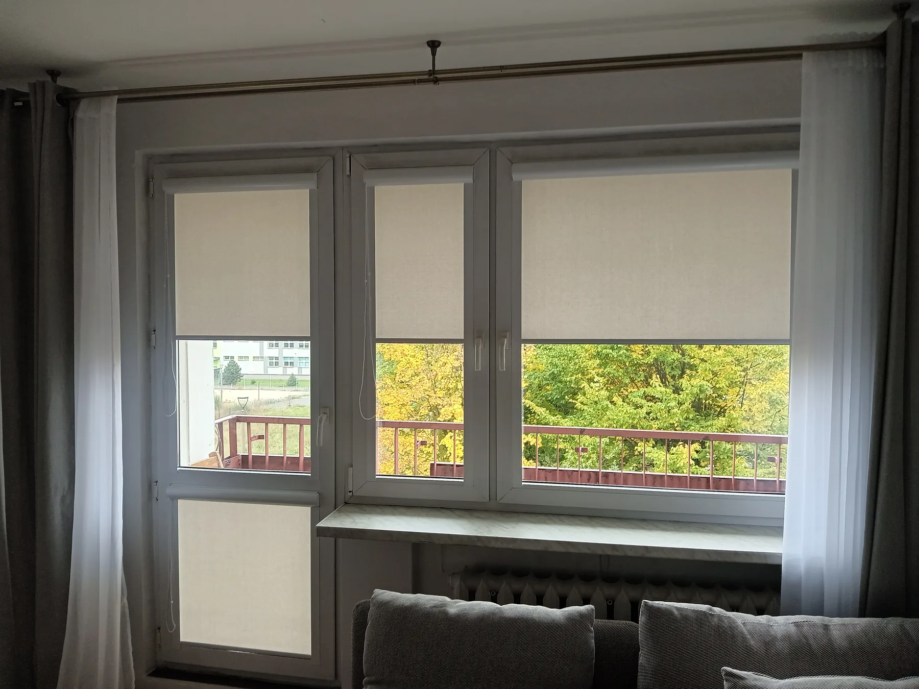 Rolety materiałowe Passionata w Sosnowcu - efekt końcowy po montażu rolety