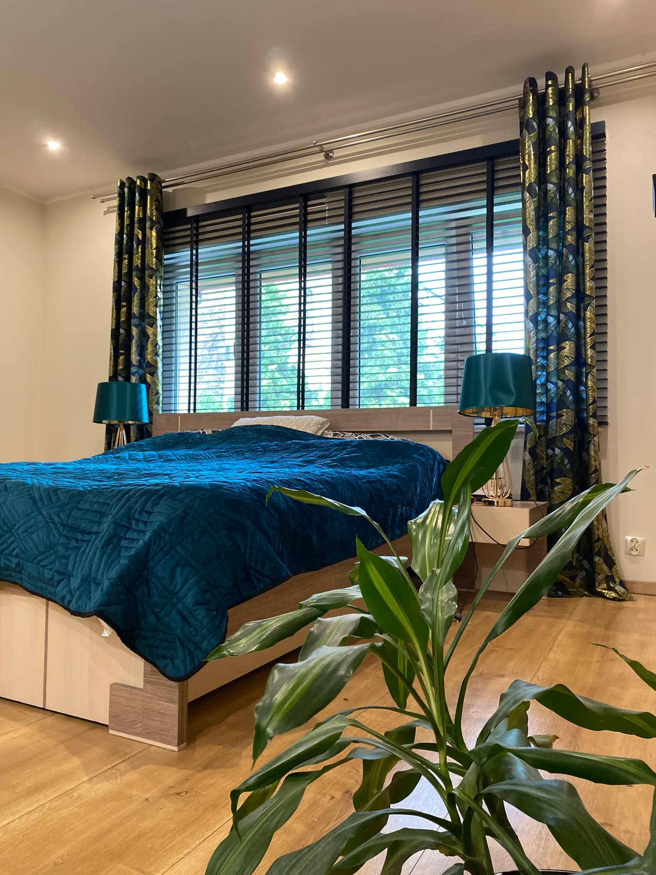 Żaluzje drewniane 50 mm w Czeladzi - efekt końcowy po montażu osłony