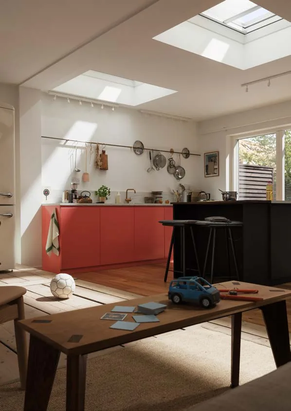 Osłony VELUX do okien płaskiego dachu