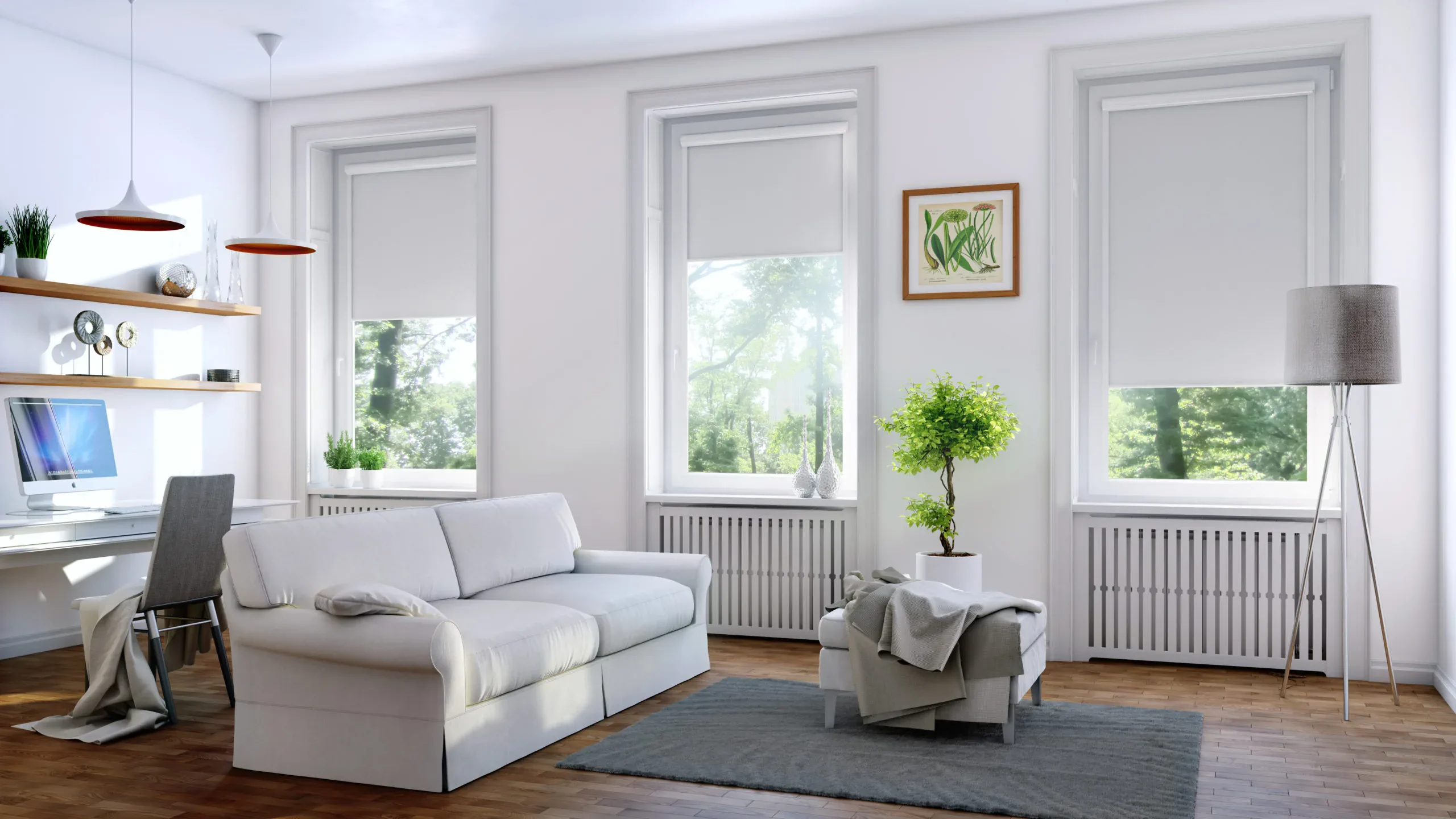 Roleta materiałowa w kasecie