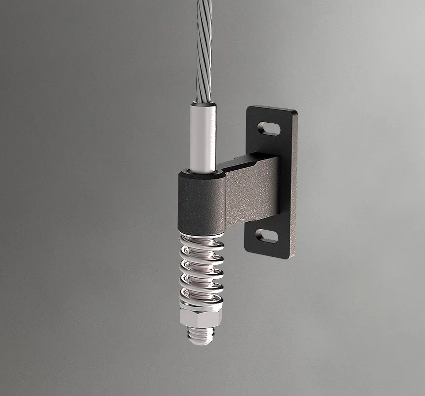 Elementem kluczowym są stalowe liny