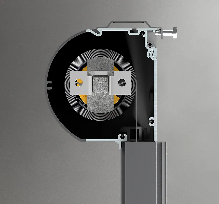 Opływowy design półokrągła kaseta