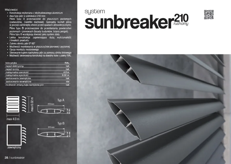 Sunbreaker 210 Ruchomy - detal piór