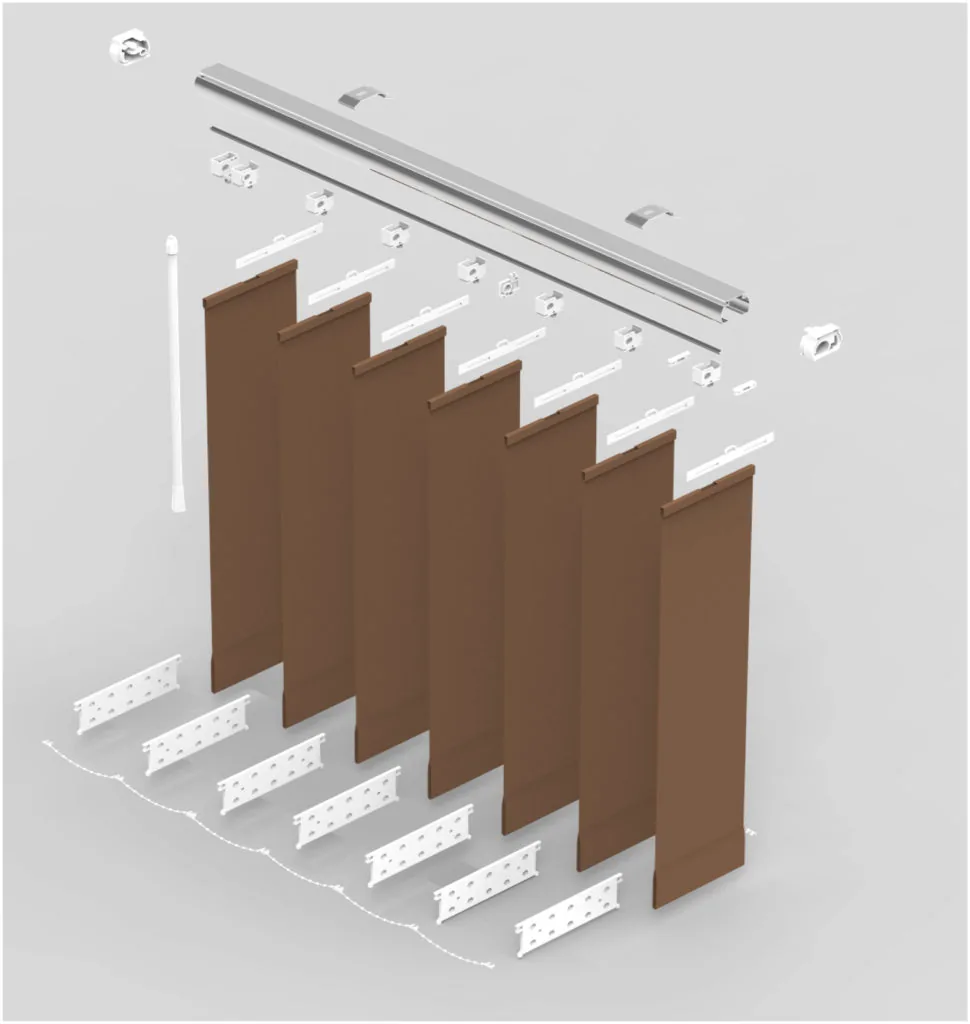 Detal żaluzji pionowych Verticale Exclusive